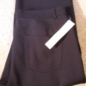 Women's Black Coldwater Creek Velour Pants Size 14 NWT